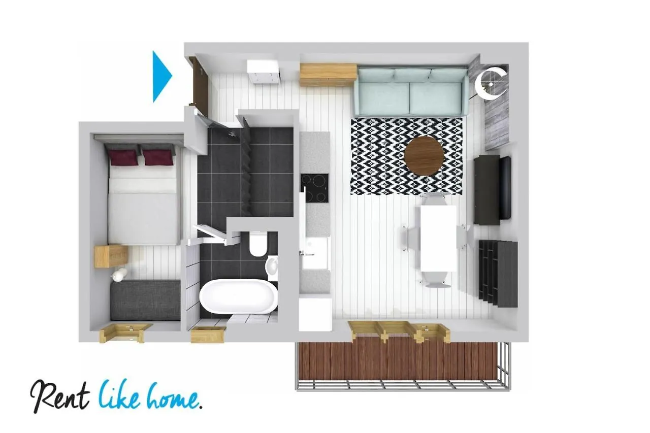 Rent Like Home - Bugaj 14 Warsaw Apartment